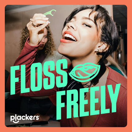 ® Micro Line® Floss Picks - Intense Mint, Floss Fiber Made without PTFE, 300 Count