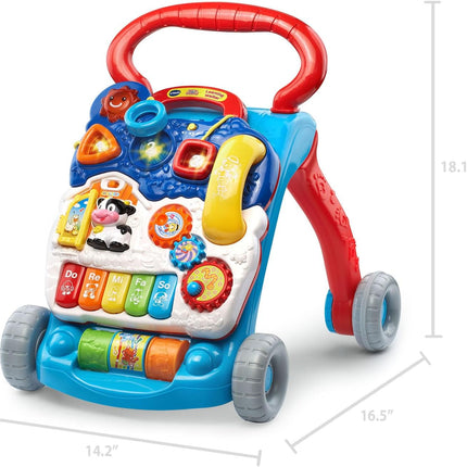 Sit-To-Stand Learning Walker (Frustration Free Packaging), Blue