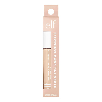 Hydrating Camo Concealer, Covers Blemishes & Under-Eye Circles, Full-Coverage & Delivers a Satin Finish, Vegan & Cruelty-Free, Light Ivory