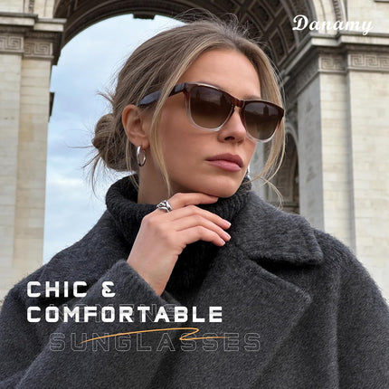 Sunglasses Womens Polarized Sunglasses for Women Trendy Designer Mirrored UV Protection Sun Glasses