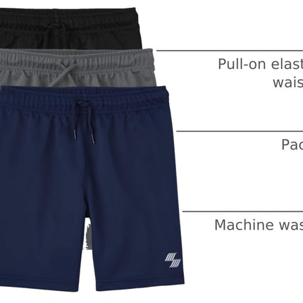Boys' Performance Basketball Shorts 2 Pack