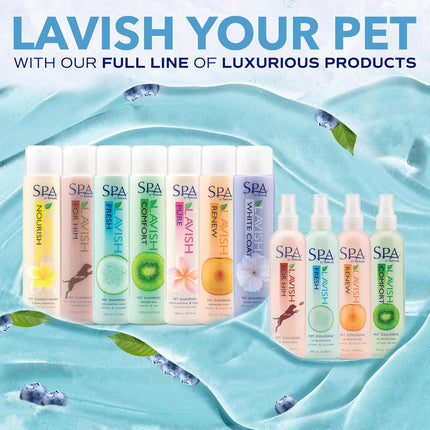 SPA Tear Stain Remover for Dogs | Blueberry Facial Shampoo | Odor Eliminator | Tearless | Whitening and Brightening | Made in USA | 8Oz.