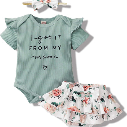 Newborn Infant Baby Girl Clothes Romper Shorts Set Floral Summer Outfits Cute Baby Clothes Girl