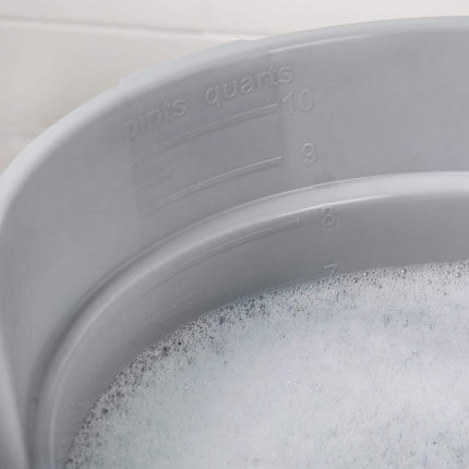 BRUTE 14 Quart round Bucket Gray Heavy-Duty Construction for Professional/Janitorial Cleaners