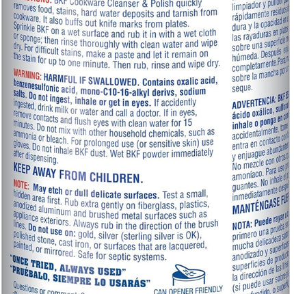Cookware Cleanser & Polish (2 X 12 Oz) Stainless Steel Cleaner & Degreaser for Pots, Pans, Bakeware & Grills - Removes Sticky Residue, Rust Stains & Lime Deposits