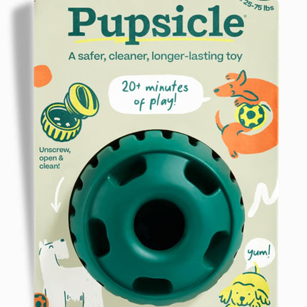 Pupsicle - Long-Lasting Interactive Dog Ball Toy to Keep Your Pup Busy and Distracted - Safe for Dogs - Low-Mess Design - Dog Toys for Medium and Large Dogs 25-75 Lbs