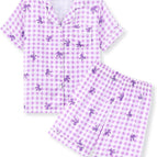 Lavender Gingham Bow / 10 Years