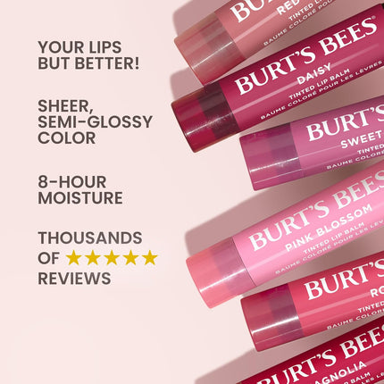 Lip Tint Balm with Long Lasting 2 in 1 Duo Tinted Balm Formula, Color Infused with Deeply Hydrating Shea Butter for a Natural Looking Buildable Finish, Fiery Red Dahlia (2-Pack)