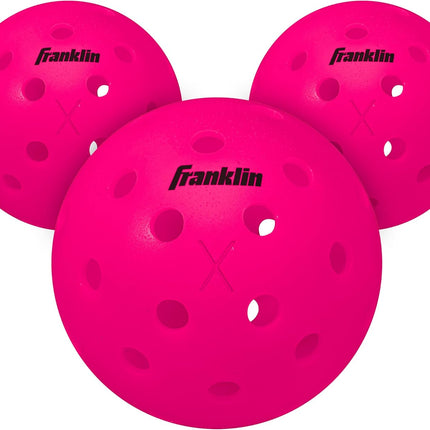 Franklin Sports X-40 Outdoor Pickleballs - Official Ball of USA Pickleball, APP Tour + US Open - Regulation Size