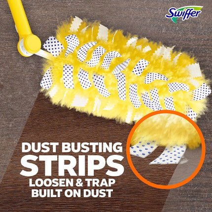 Duster Kit with 3 Ft Extendable Handle | Includes 1 Duster Extendable Handle (3 Ft). 3 Heavy Duty Duster Refills. for Ceiling Fans, Vents, and Hard to Reach Places